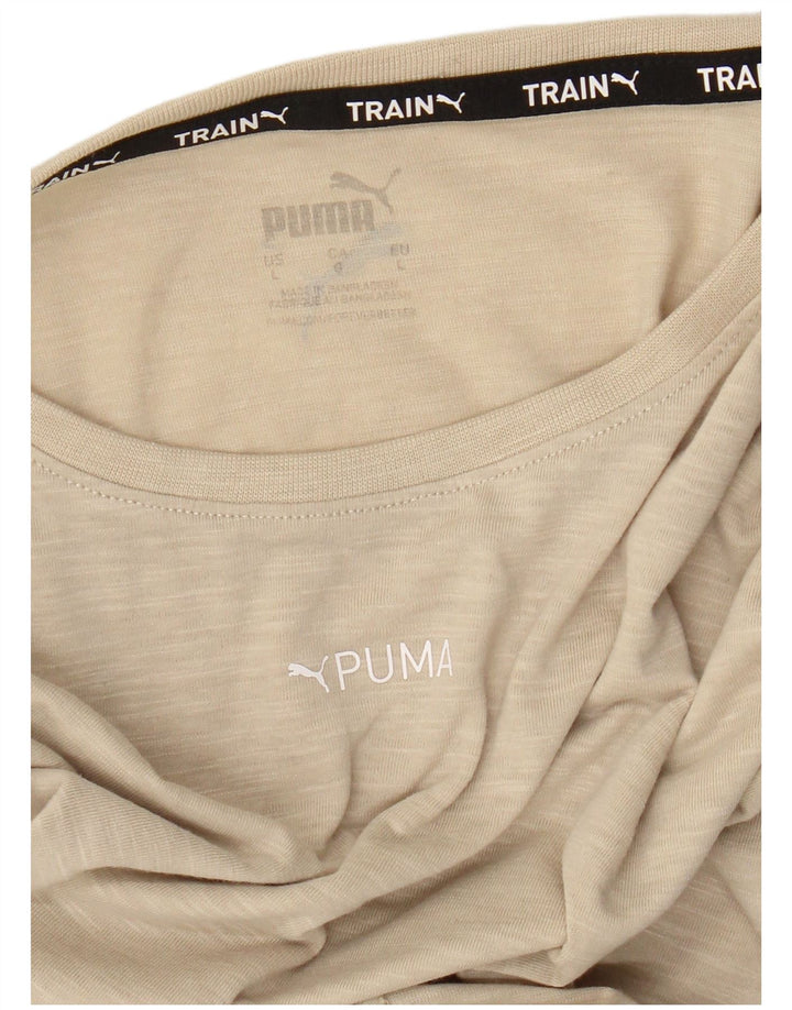 Puma Herre T-Shirt Top Stor Beige Flecked