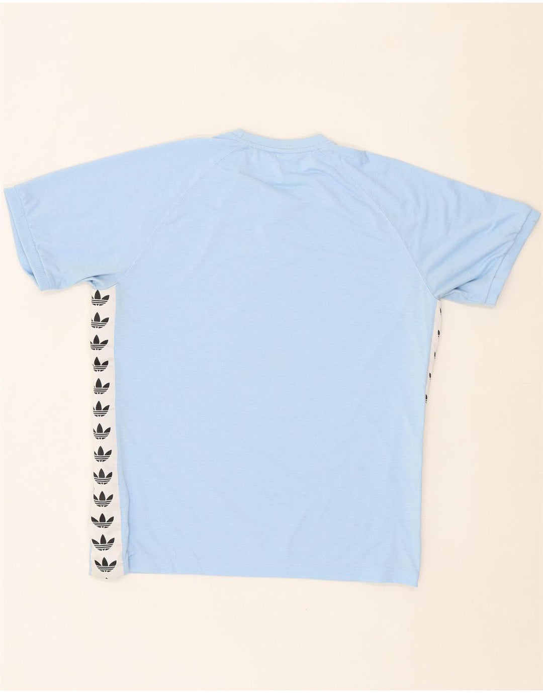 ADIDAS Mens Graphic T-Shirt Top XL Blue Colourblock Polyester Vintage Adidas and Second-Hand Adidas from Messina Hembry 
