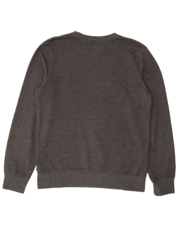 Converse Boys Grafisk Sweatshirt Jumper 13-14 år XL Grå Flecked Bomuld