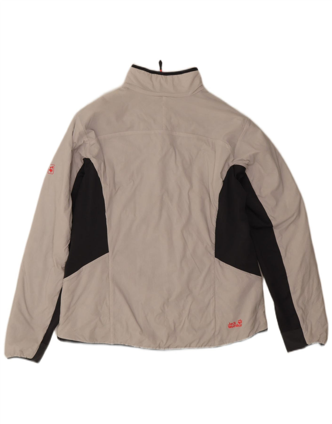 Jack Wolfskin Dame Windbreaker Jacket UK 18 XL Hvid Colourblock