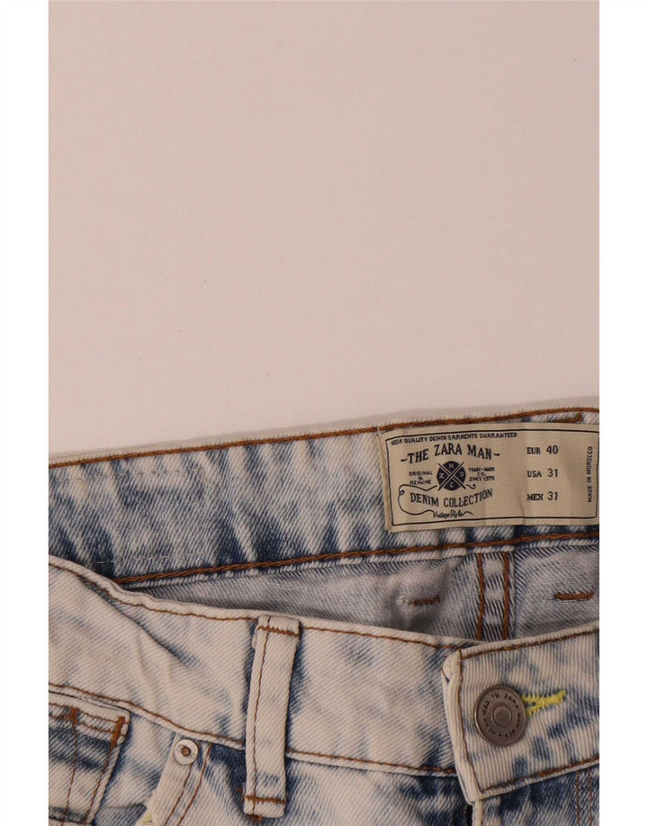 Zara Herre Denim Shorts EU 40 Medium W31 Blå Bomuld