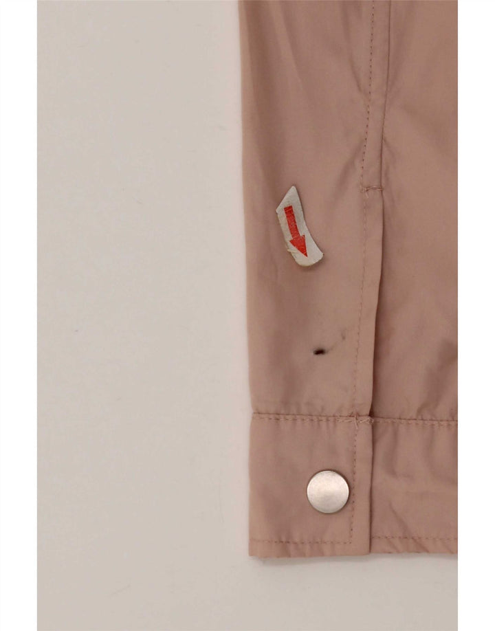 Zara Regnjakke med hætte til kvinder UK 14 Medium Pink Polyester
