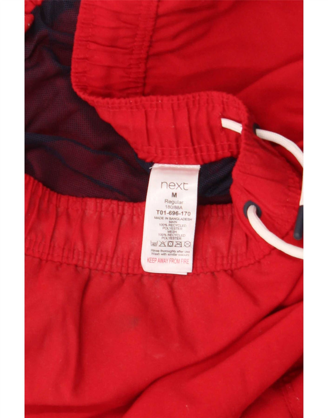 Næste Badeshorts til mænd Medium rød polyester