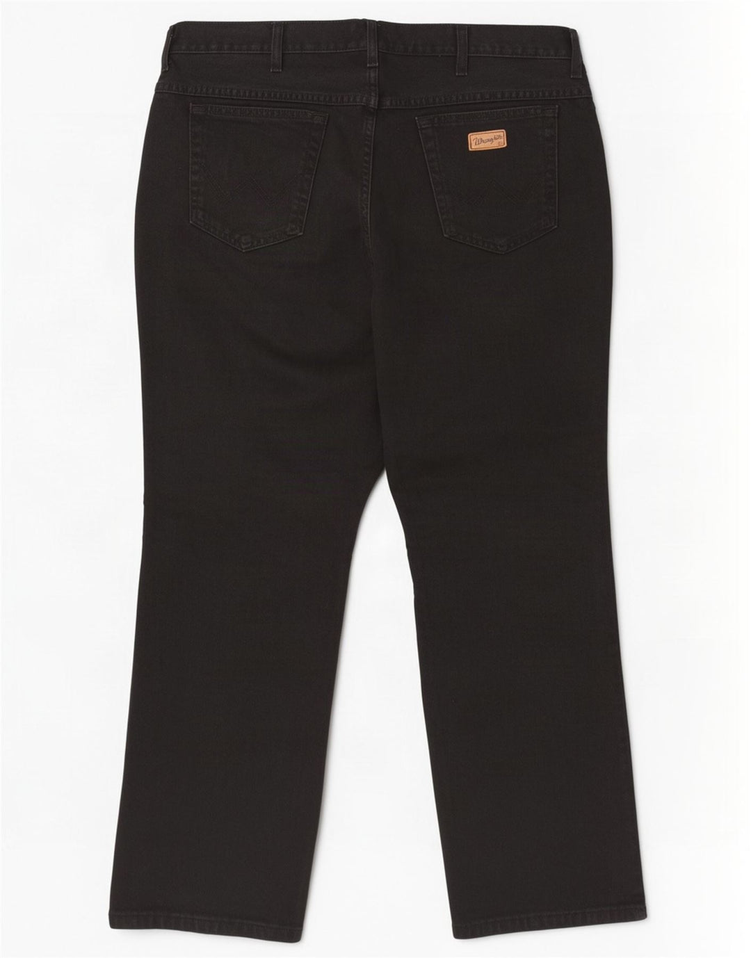 Wrangler Herre Texas Straight Jeans W42 L30 Sort Bomuld
