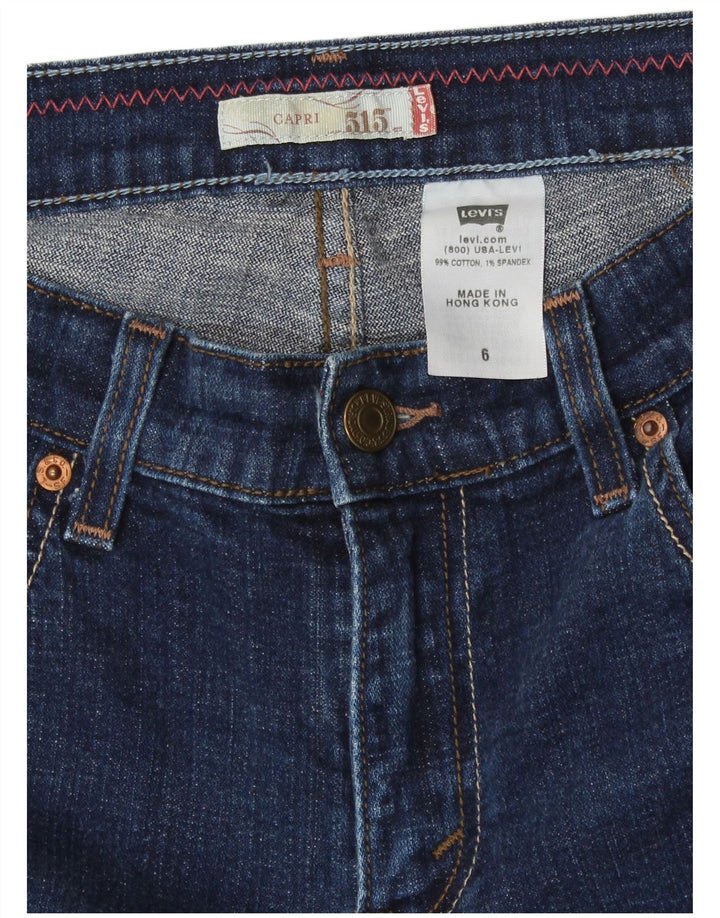 Levi's Dame 515 Capri Jeans US 6 Medium W28 L19 Blå Bomuld
