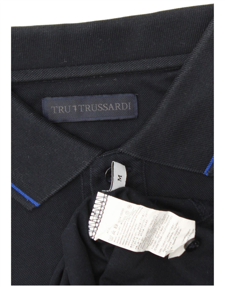 TRUSSARDI Poloskjorte til mænd Medium marineblå bomuld
