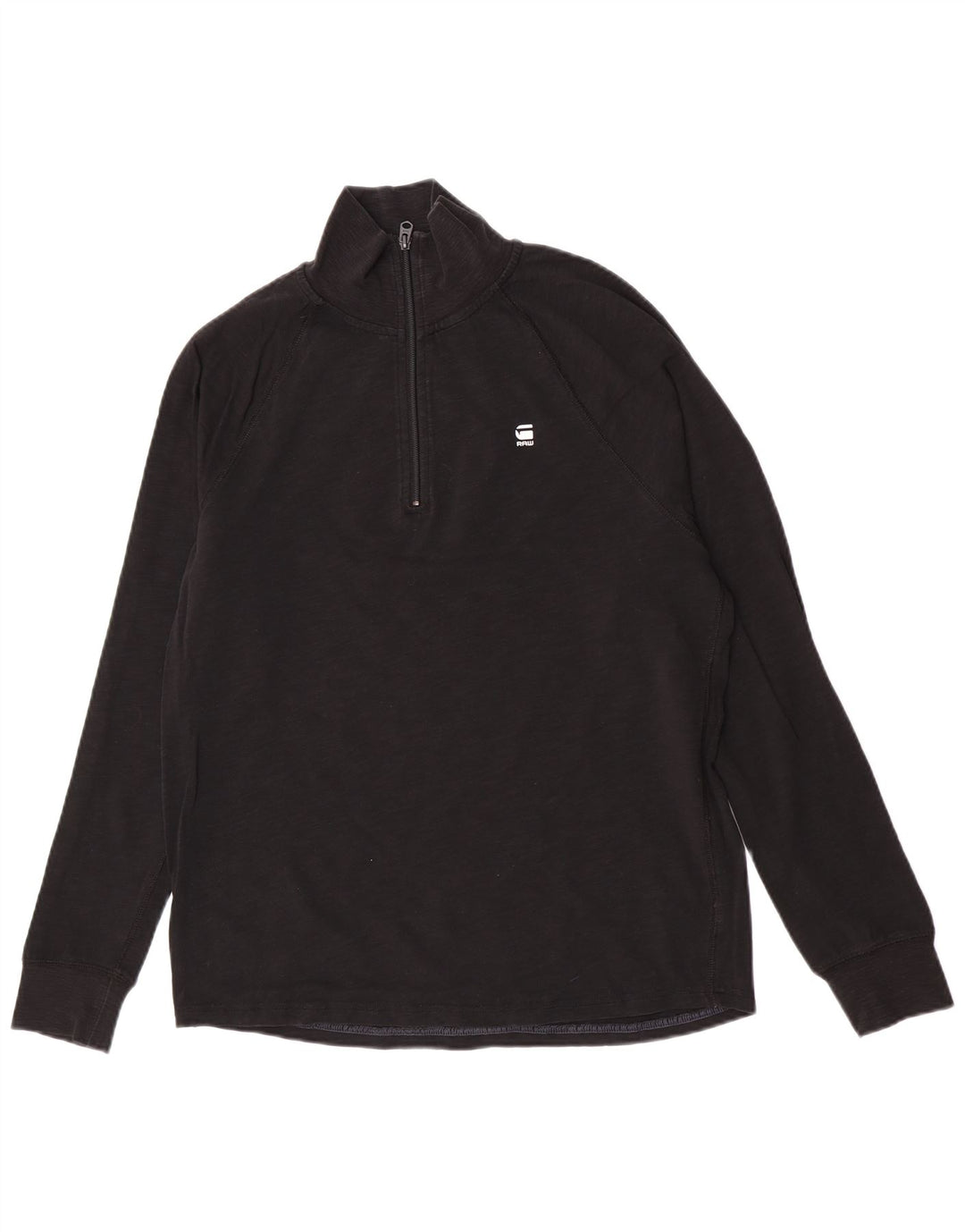 G-Star Herre Zip Neck Top Langærmet Stor Sort