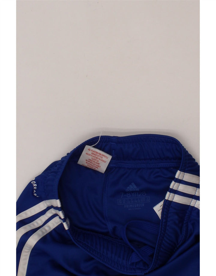 ADIDAS Boys Aeroready Sport Shorts 7-8 Years  Blue Polyester