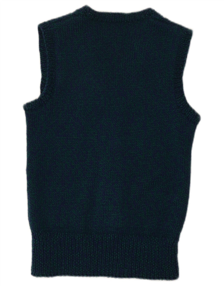 Vintage damevest tanktop XS marineblå flækket