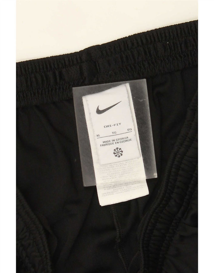 Nike herre Dri Fit træningsdragt bukser XL sort polyester