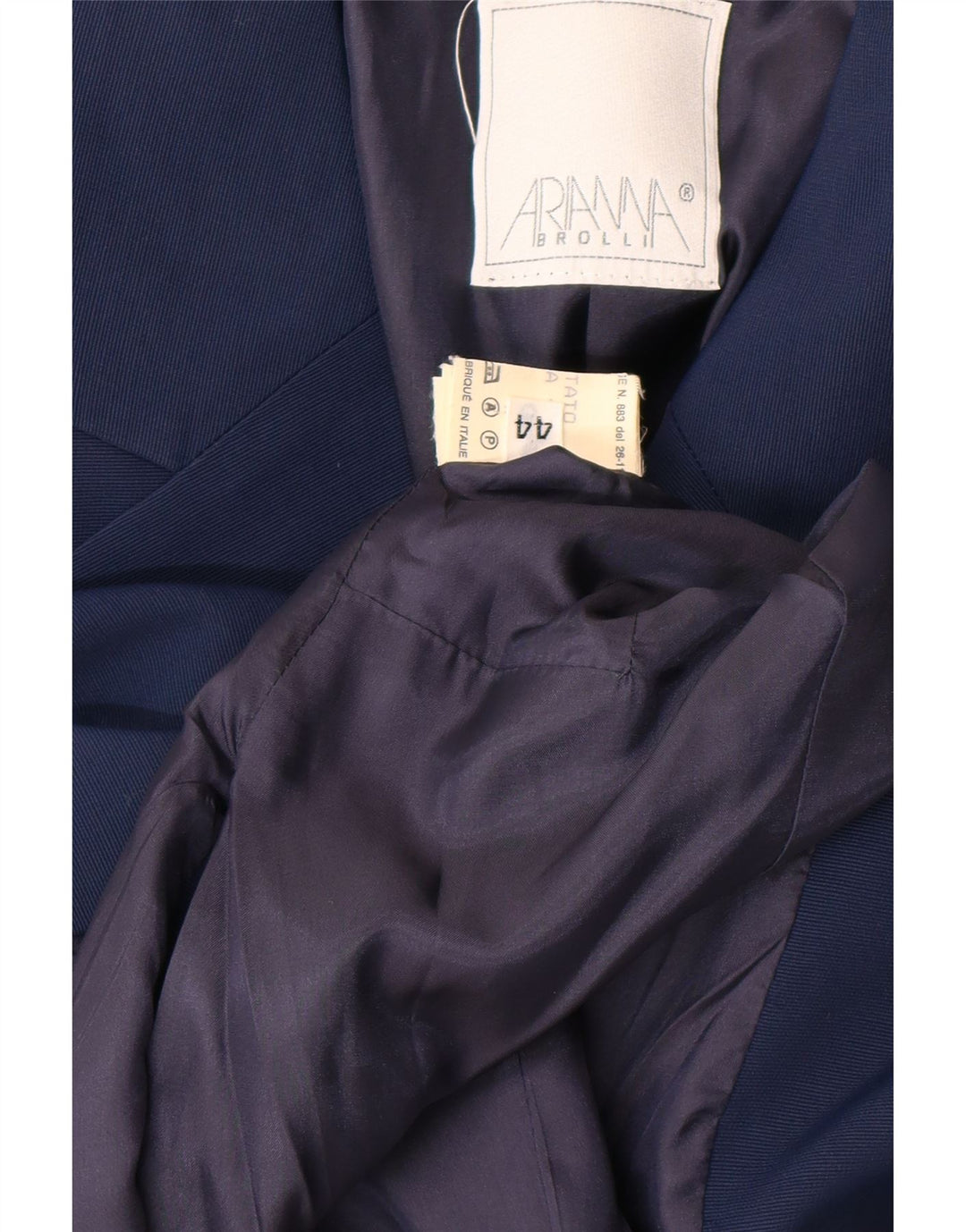 Vintage Dame 1 Knap Blazer Jakke IT 44 Medium Navy Blue Acetate