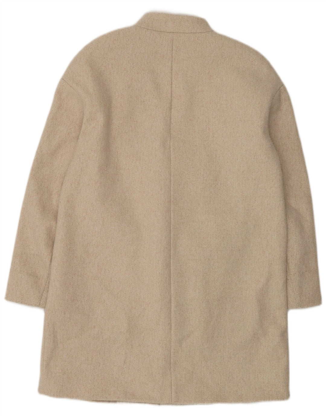 Zara Womens Oversized Open Overcoat UK 6 XS Beige