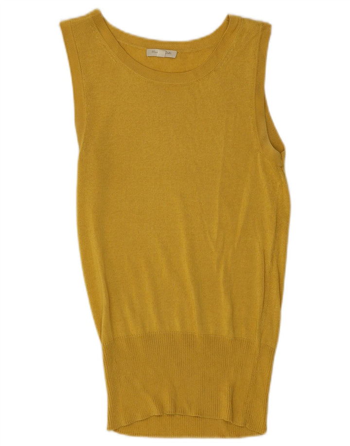 Massimo Dutti Damevest Top UK 12 Medium Gul