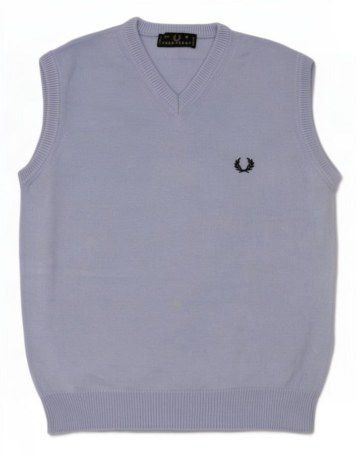 Fred Perry Herrevest Tank Top Medium Blå Bomuld