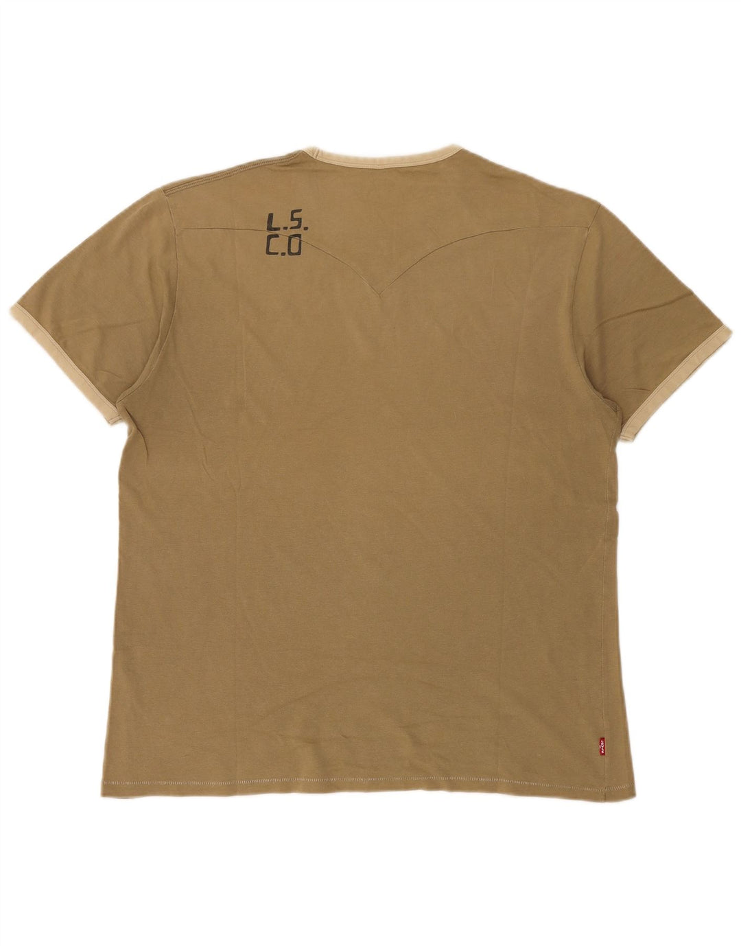 Levi's Herre grafisk T-shirt Top Stor Khaki
