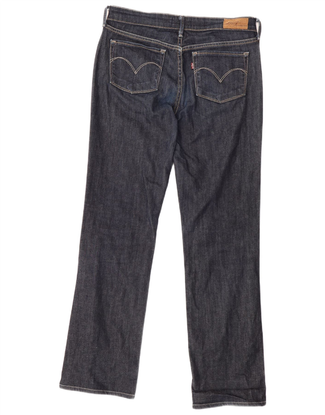 Levi's Womens Slight Curve Classic Fit Straight Jeans W28 L30 Navy Blue
