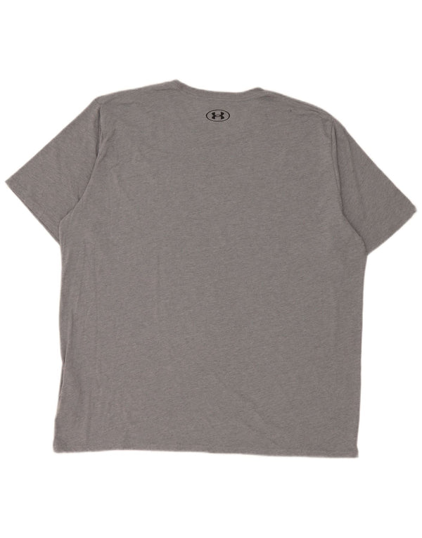 Under Armour Herre Loose Fit T-Shirt Top 2XL Grå Bomuld