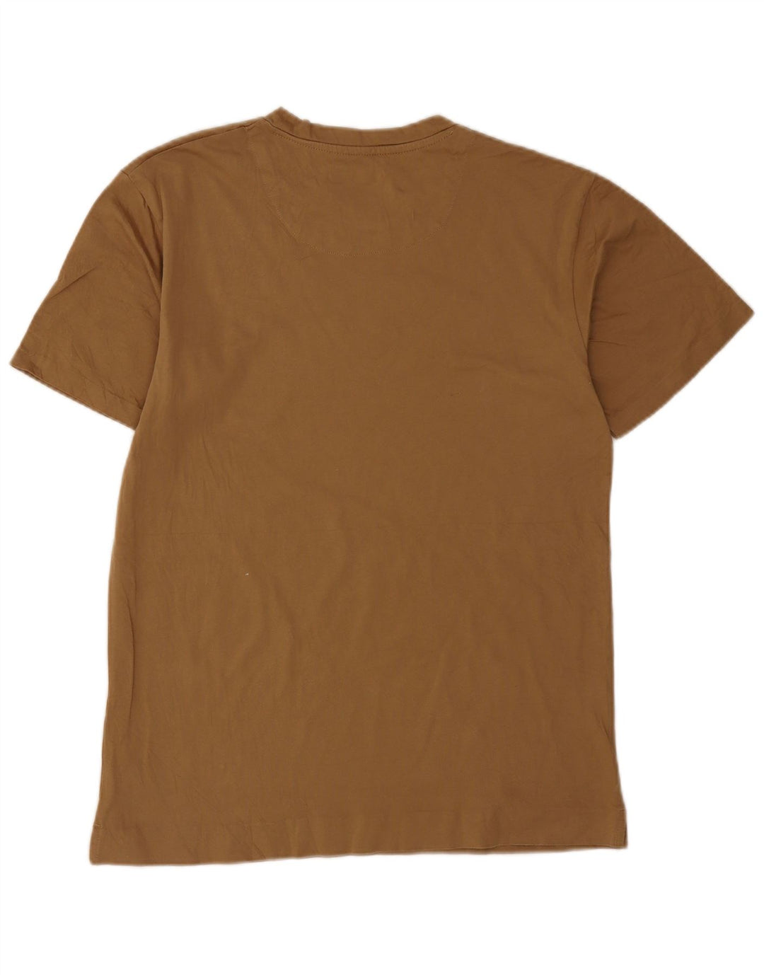 Zara Herre T-shirt Top Medium Beige Bomuld
