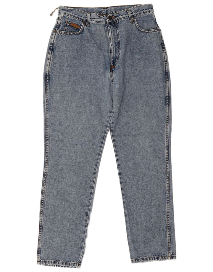 Wrangler herre tilspidsede jeans W32 L30 blå bomuld