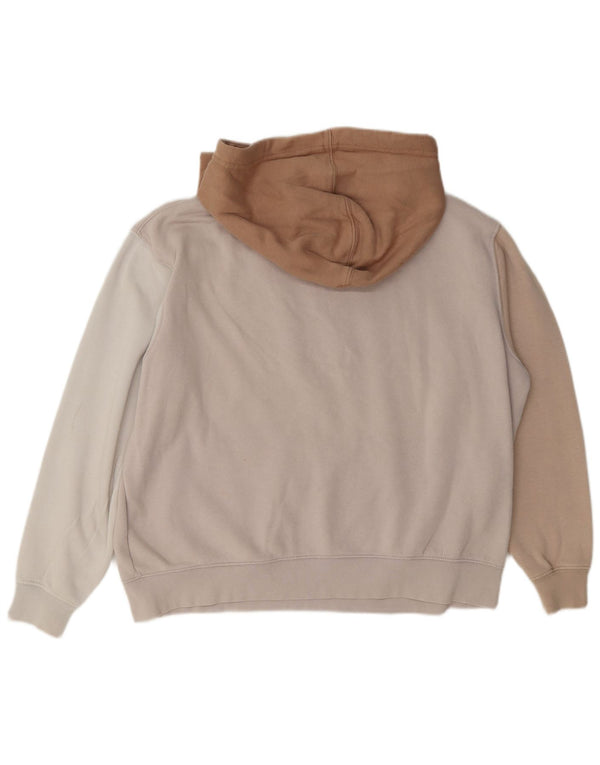 Nike Dame Oversized Hoodie Jumper UK 14 Medium Flerfarvet Colourblock