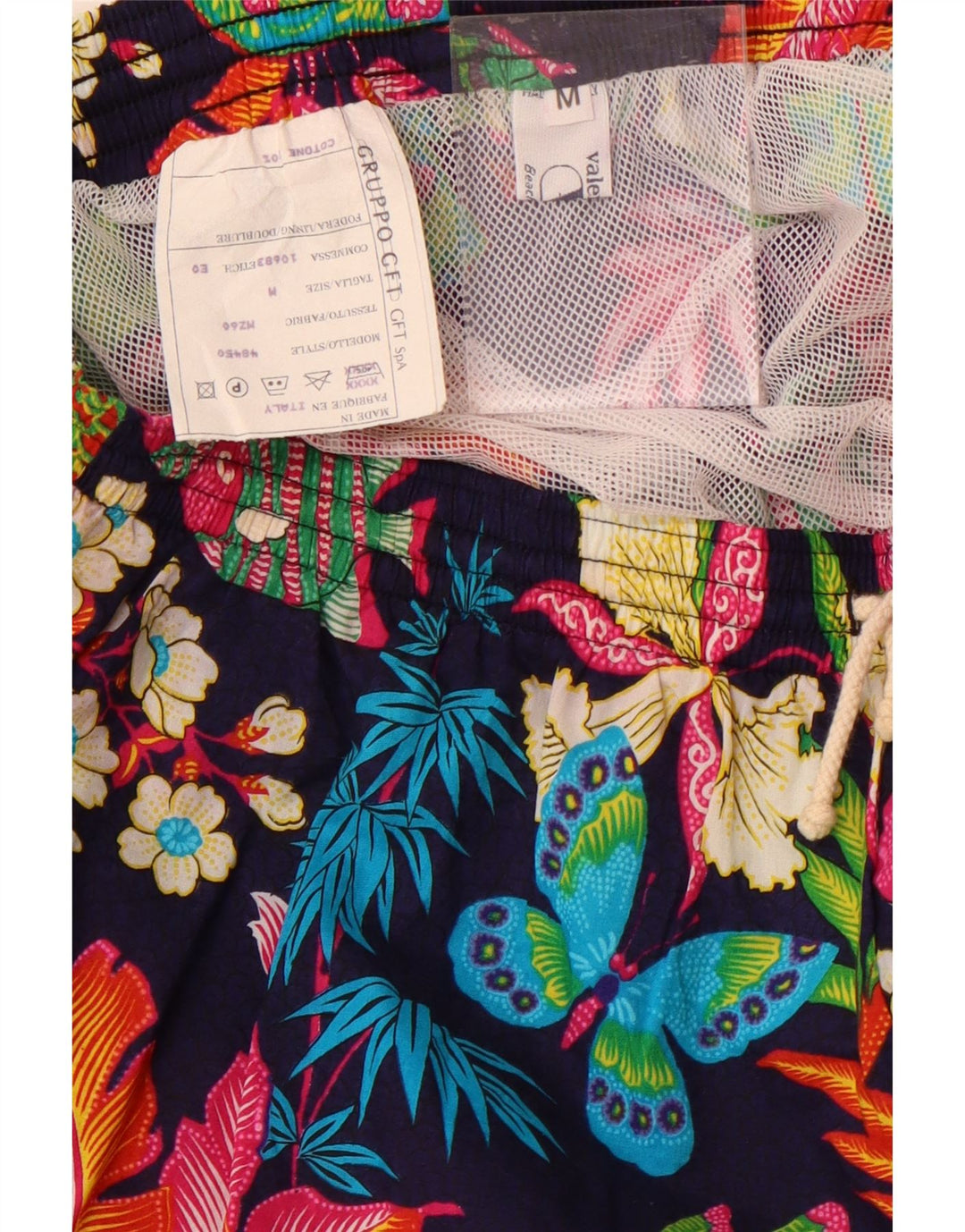 Valentino Herre Sportshorts Medium Marineblå Blomsterbomuld