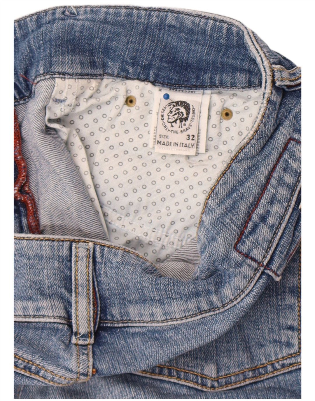 Diesel Dame denim Shorts W32 Large Blue Bomuld
