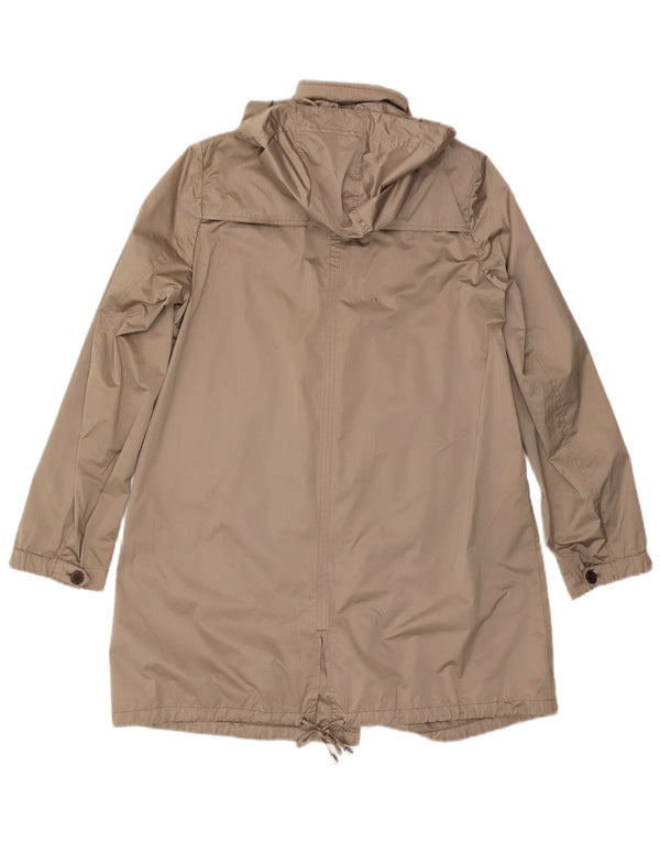 Geox Respira Parkajakke med hætte til kvinder UK 10 Small Beige Polyester