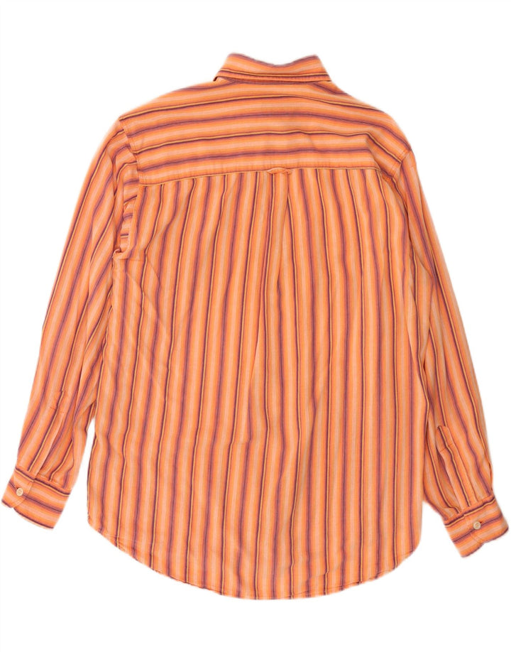 CARRERA herreskjorte medium orange stribet bomuld