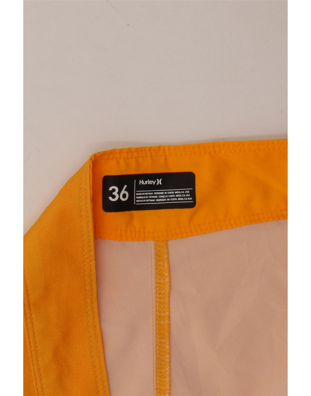 HURLEY Mens Swimming Shorts Large Orange Tie Dye Vintage Hurley and Second-Hand Hurley from Messina Hembry 