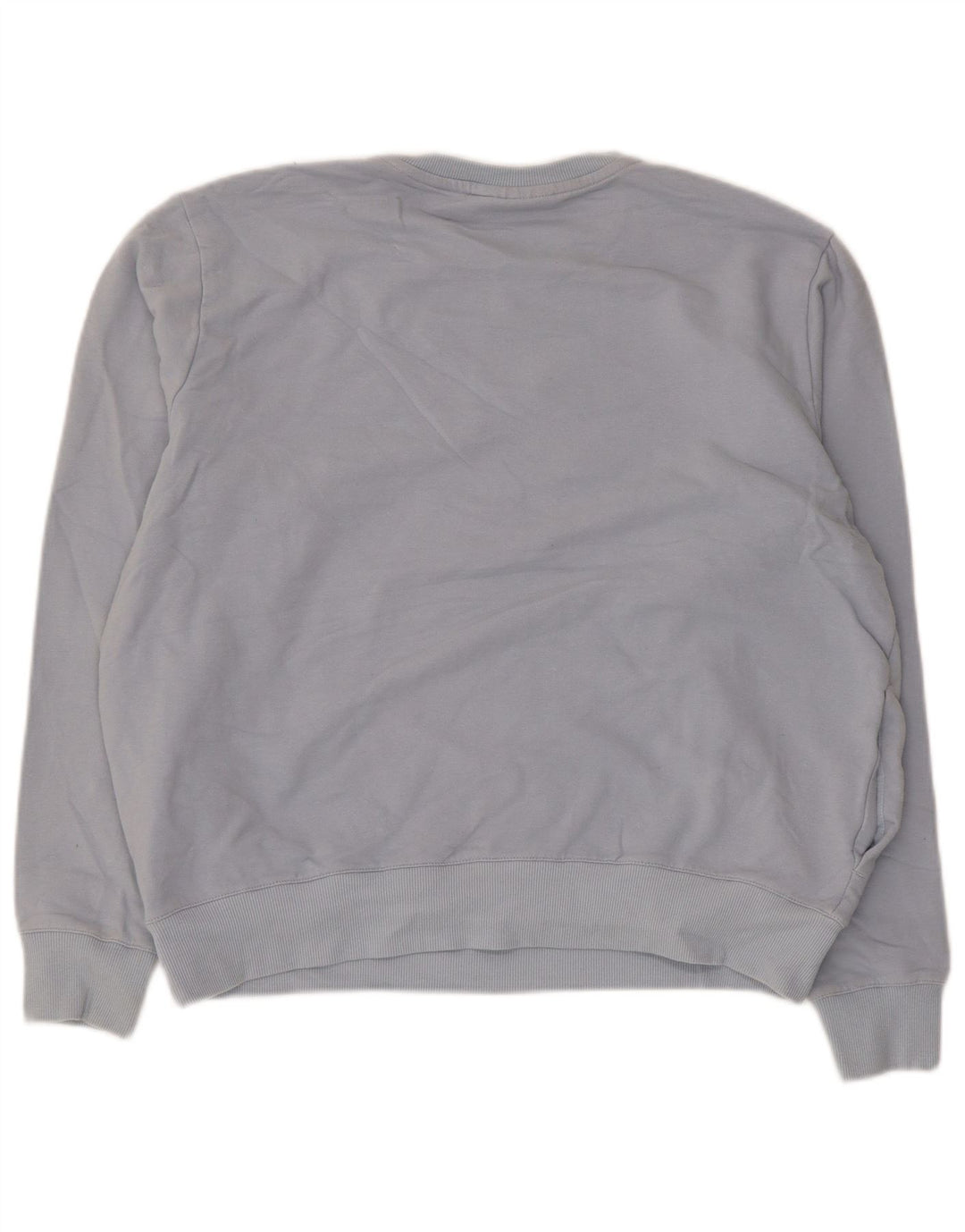 Fila Dame Sweatshirt Jumper UK 16 Stor Blå Bomuld