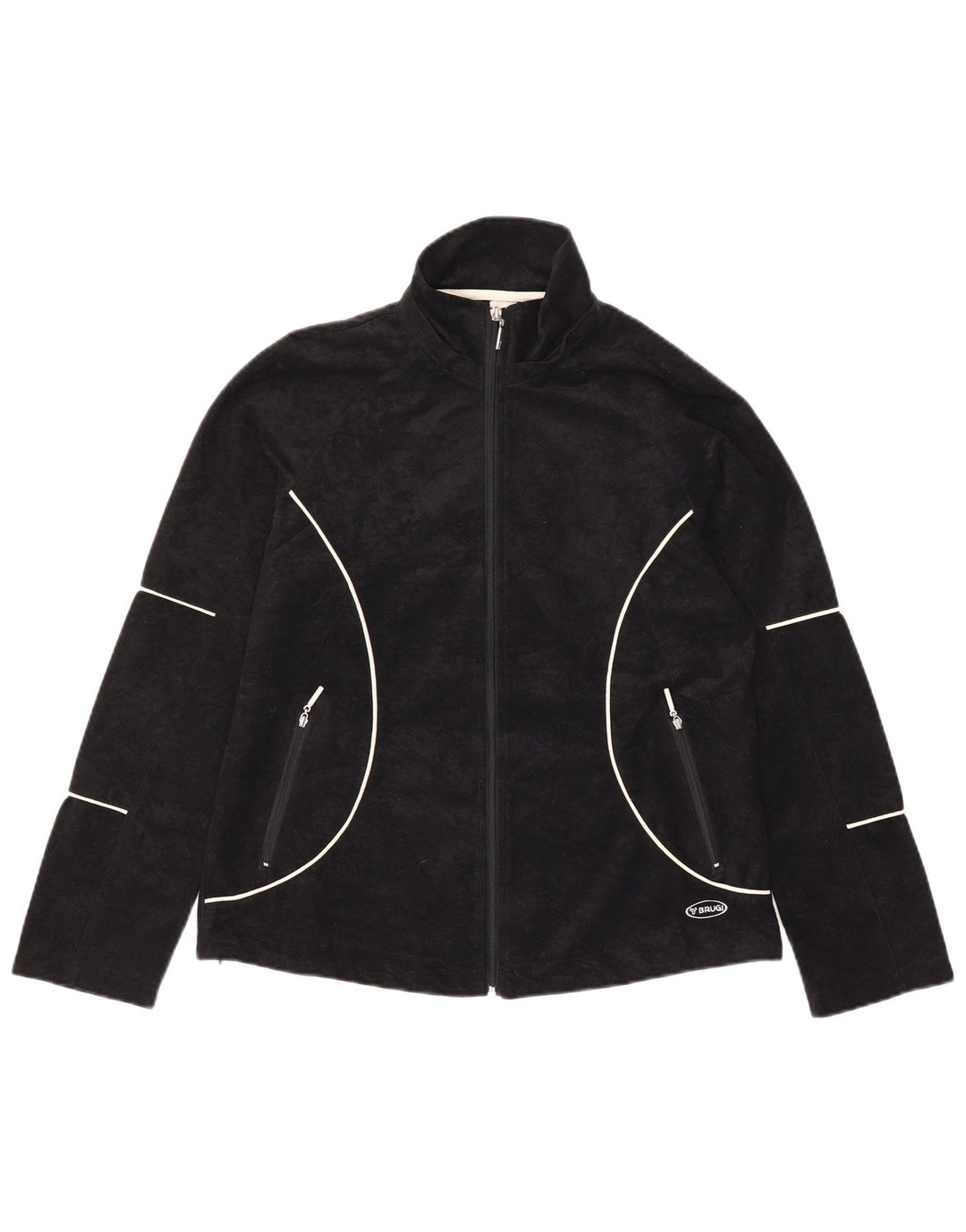 Brugi Dame Fleecejakke UK 12 Medium Sort Polyester