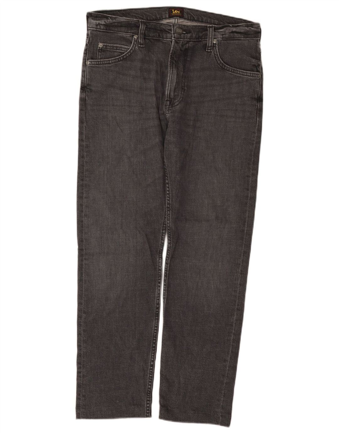Lee Herre Rider Straight Jeans W31 L27 Grå Bomuld