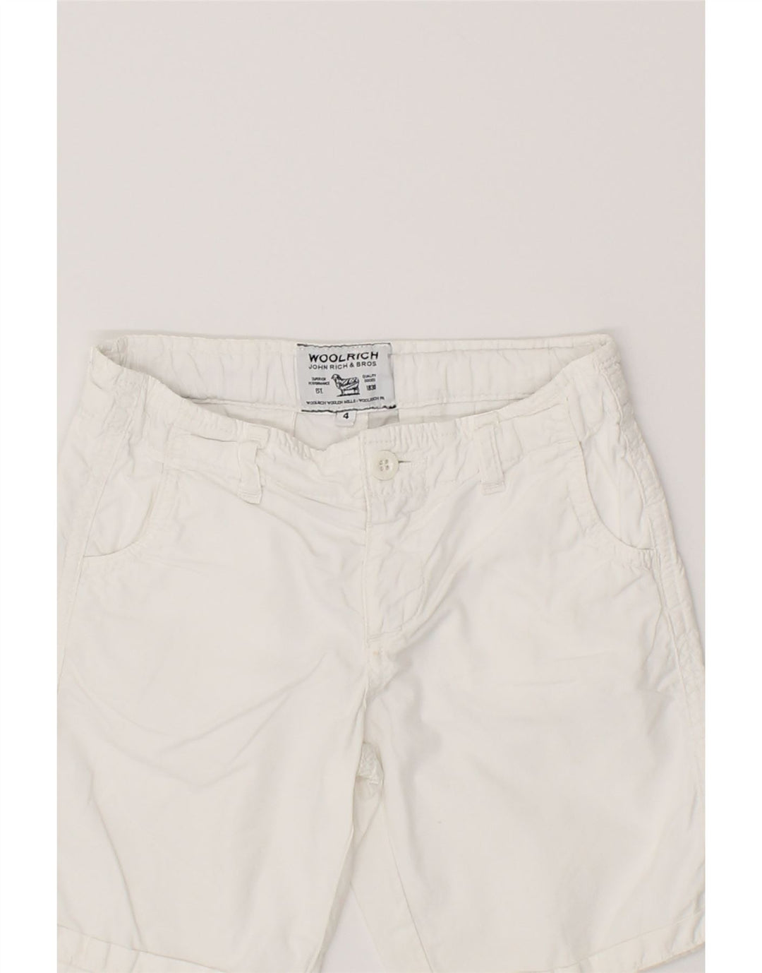 WOOLRICH Boys Casual Shorts 3-4 Years W20  White Vintage Woolrich and Second-Hand Woolrich from Messina Hembry 