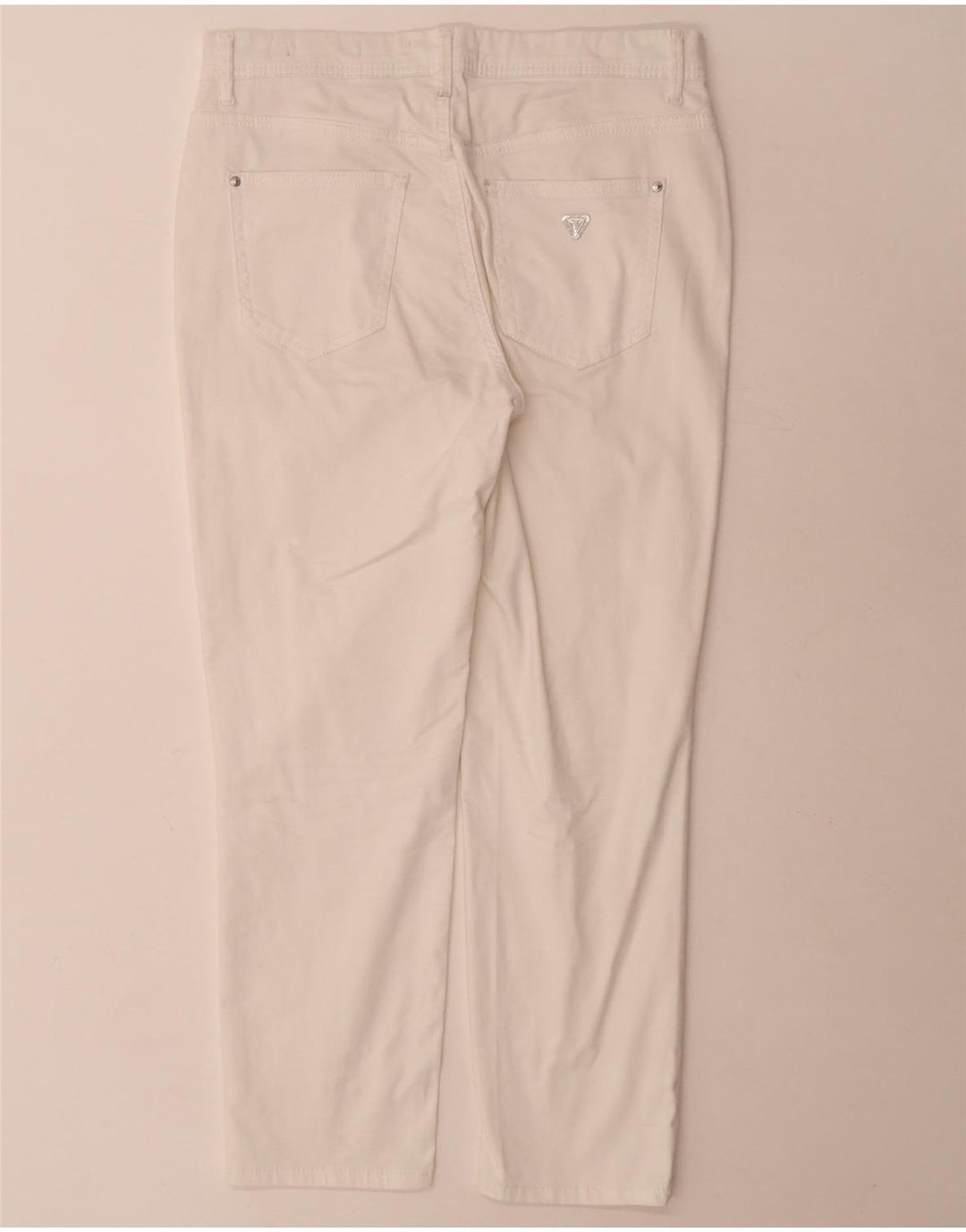 Guess Slim Cropped bukser til kvinder W28 L25 hvid bomuld
