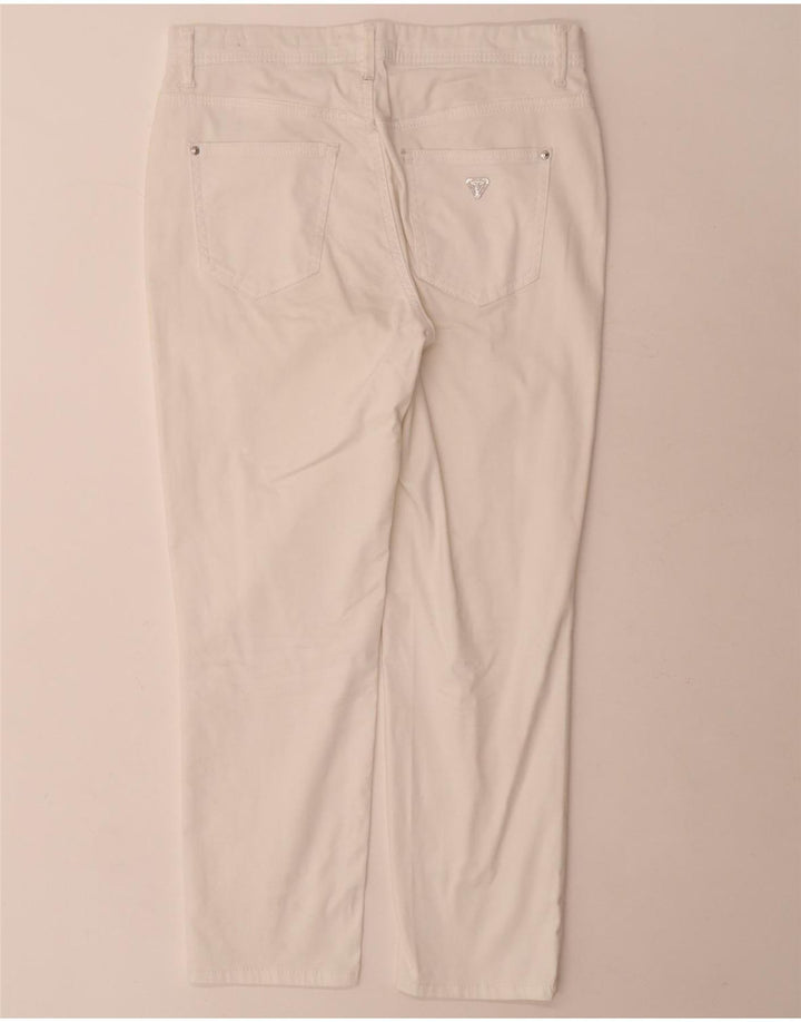 Guess Slim Cropped bukser til kvinder W28 L25 hvid bomuld