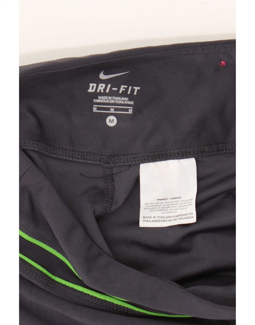 Nike Dame Dri Fit Capri Træningsdragt Bukser UK 14 Medium Grey Polyester