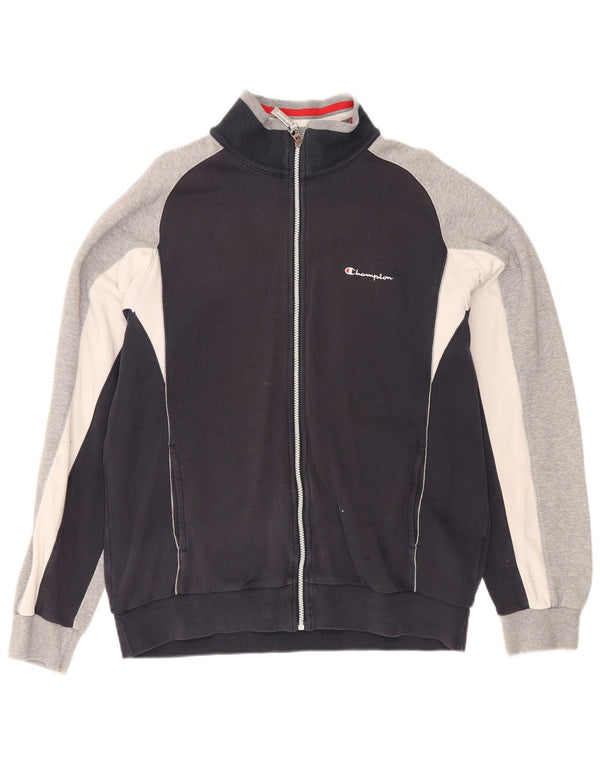 Champion Træningsdragt til mænd Topjakke XL Marineblå Colourblock Bomuld