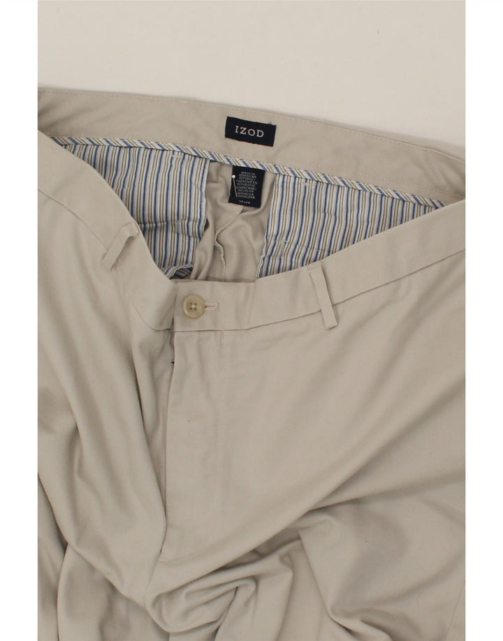 IZOD Mens Straight Chino Trousers W36 L29 Grey Cotton Vintage Izod and Second-Hand Izod from Messina Hembry 