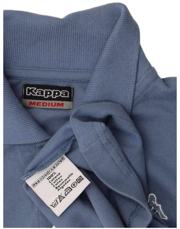 Kappa langærmet polotrøje til kvinder UK 12 Medium Blue Bomuld