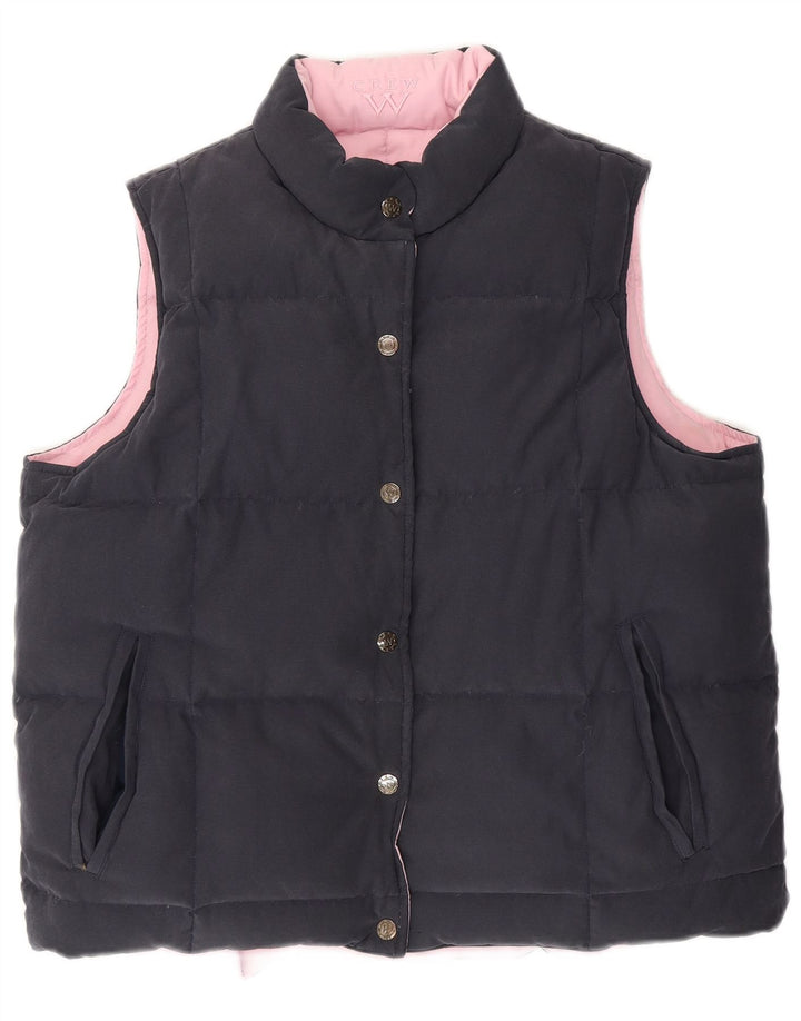 CREW CLOTHING Womens Vendbar polstret Gilet UK 16 Large Pink Polyester