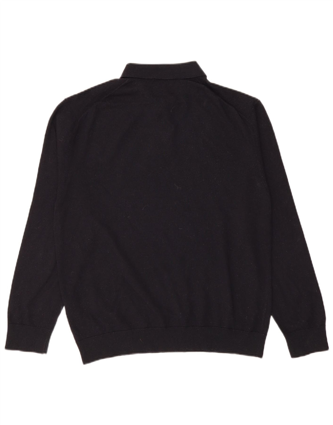 Zara Herre Polo Neck Jumper Sweater XL Navy Blue Uld