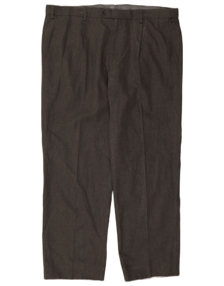 Marks & Spencer Herre Regular Suit Bukser W38 L29 Grå Polyester