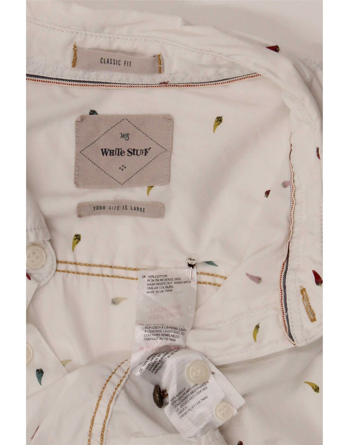 White Stuff Herre Classic Fit skjorte stor plettet bomuld