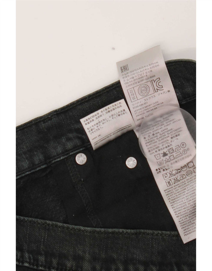 Levi's Straight Jeans til mænd W34 L32 sort bomuld