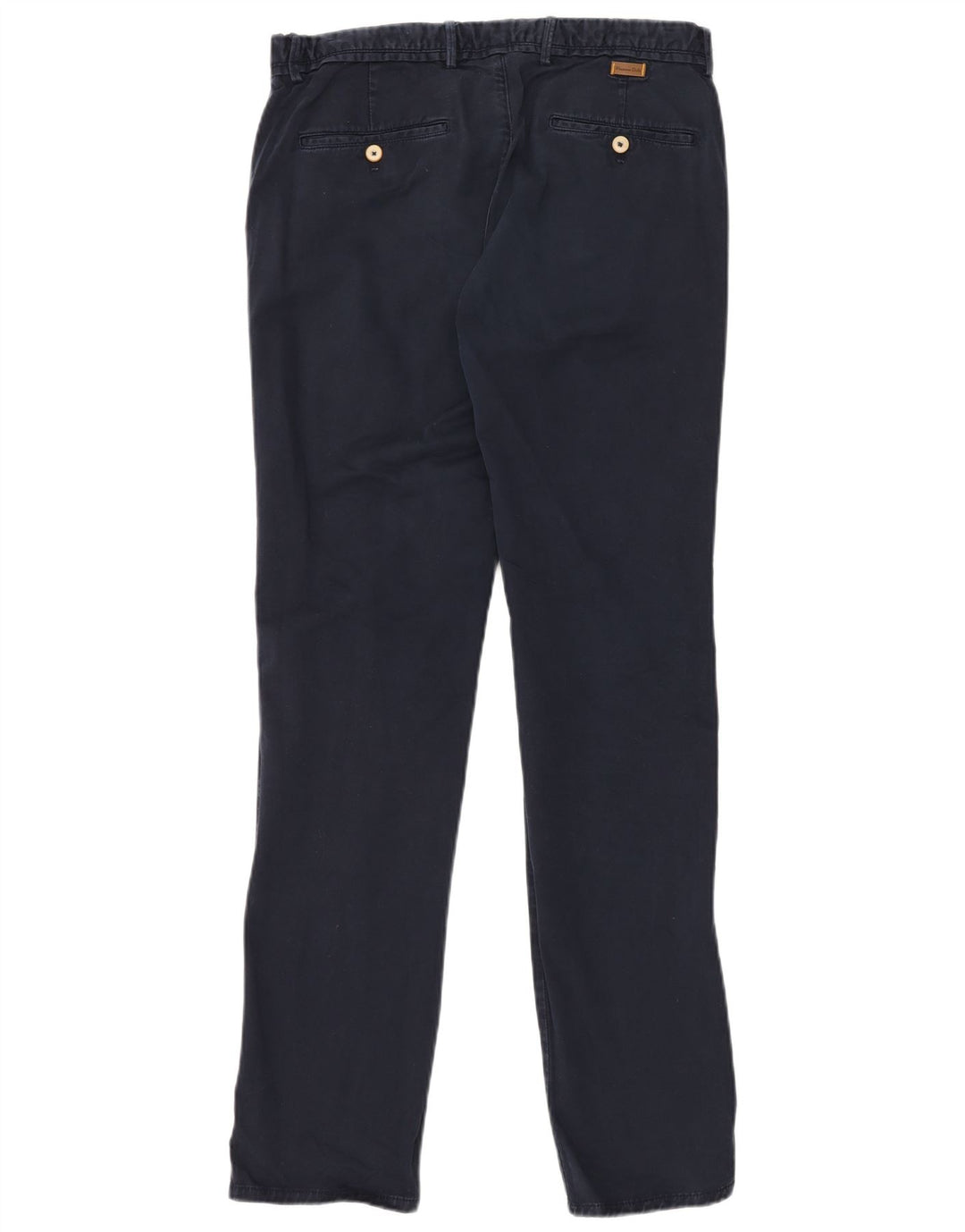 MASSIMO DUTTI Herre Slim Fit Chinobukser EU 42 Large W32 L34 Marineblå