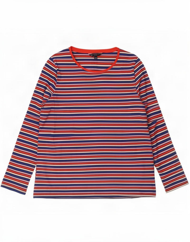 Marks & Spencer Dame Top Langærmet UK 22 3XL Flerfarvet Stribet