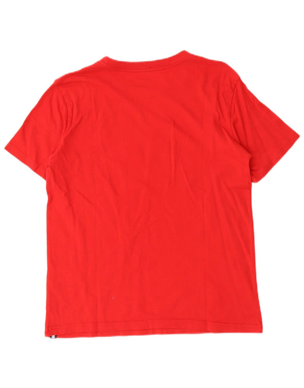 DC Boys Grafisk T-Shirt Top 13-14 År Stor Rød Bomuld