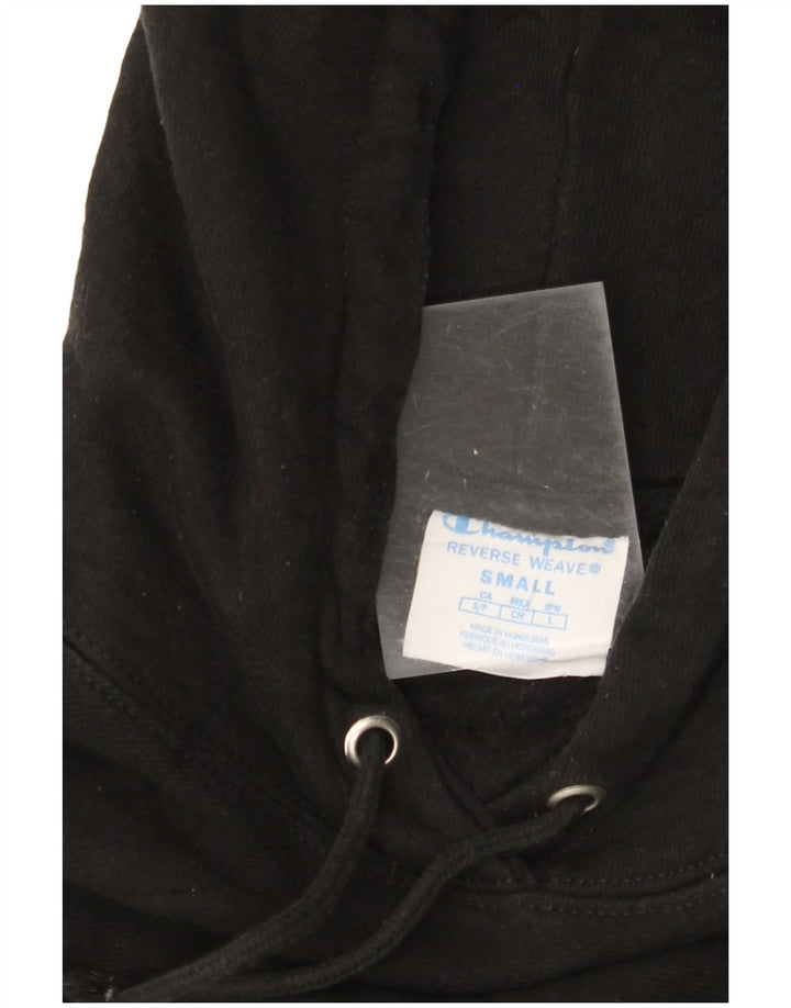 CHAMPION Womens Reverse Weave Oversized hættetrøje Jumper UK 10 Small Black