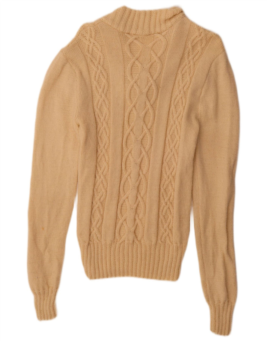 Vintage Herre V-hals sweater Medium Beige
