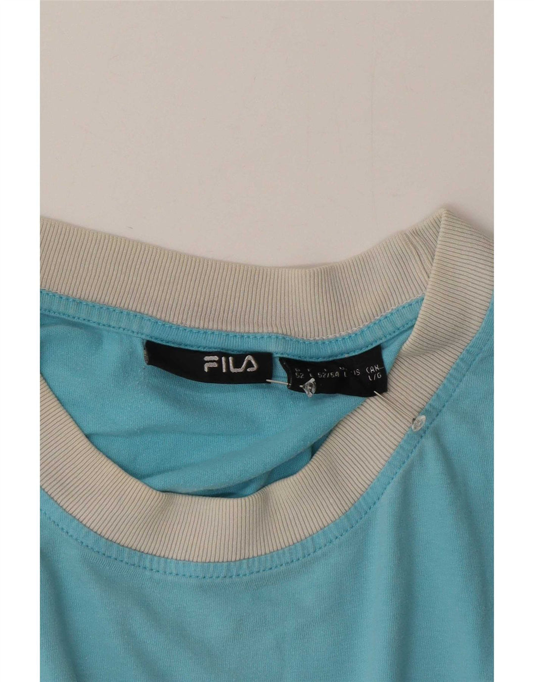 Fila Herre T-Shirt Top Stor Blå Colourblock